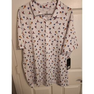 Caddy Cart Men's Polo XL Macaws